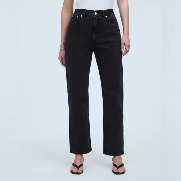 MADEWELL The‎ Curvy 90s Straight Jean in Belmere Wash - Picture 1 of 11
